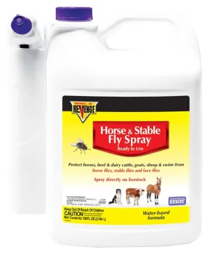 Bonide REVENGE 46173 Horse and Stable Fly Sprayer, Liquid, White, 1 gal :EA: QUANTITY: 1