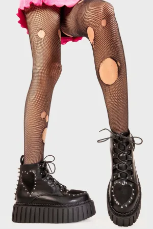 Cross Your Heart Chunky Ankle Creeper Boots