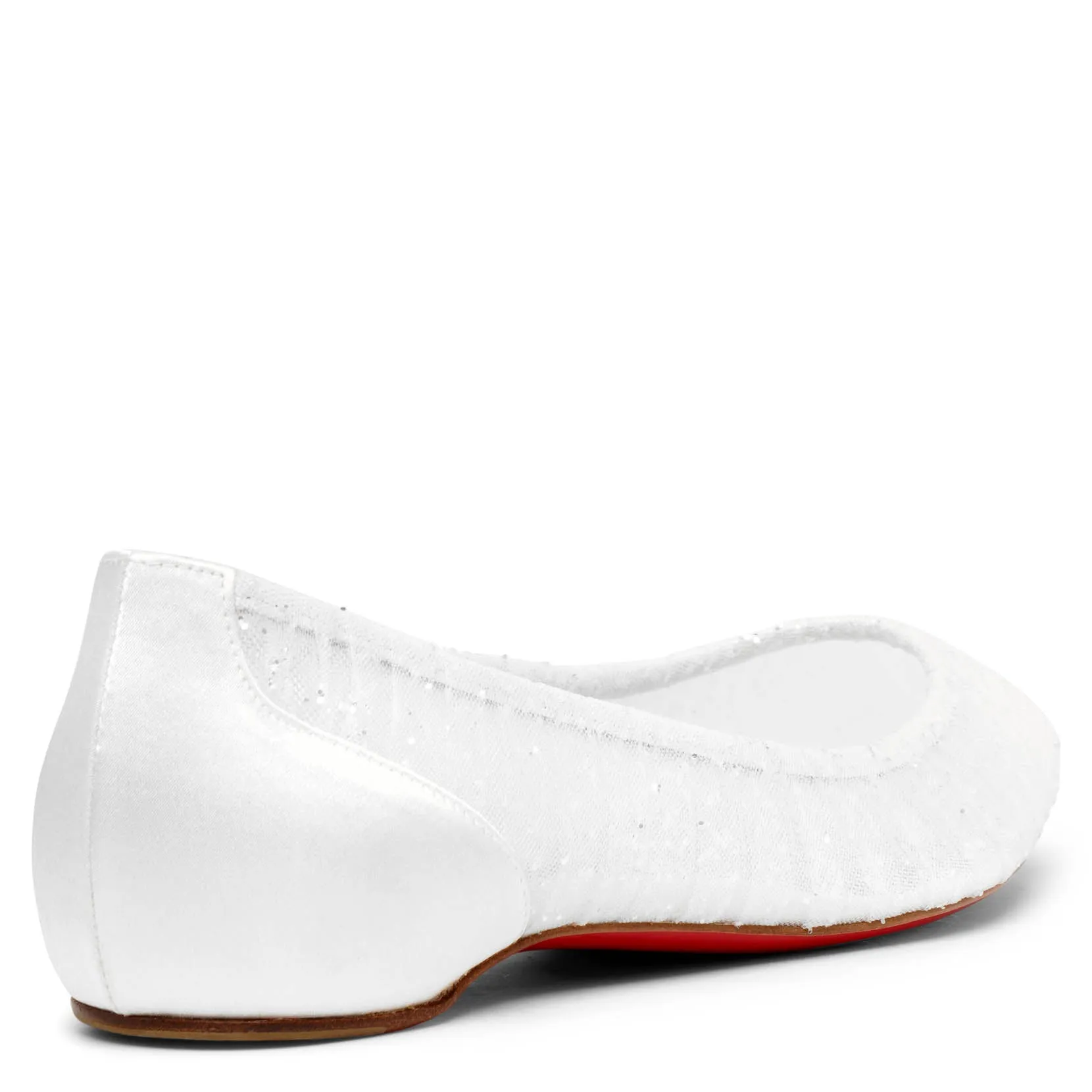 Kate draperia white ballerina flats