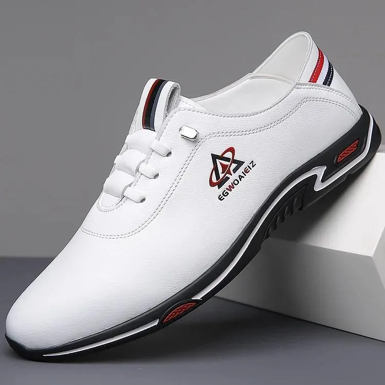 Men's casual slip-on leather shoes