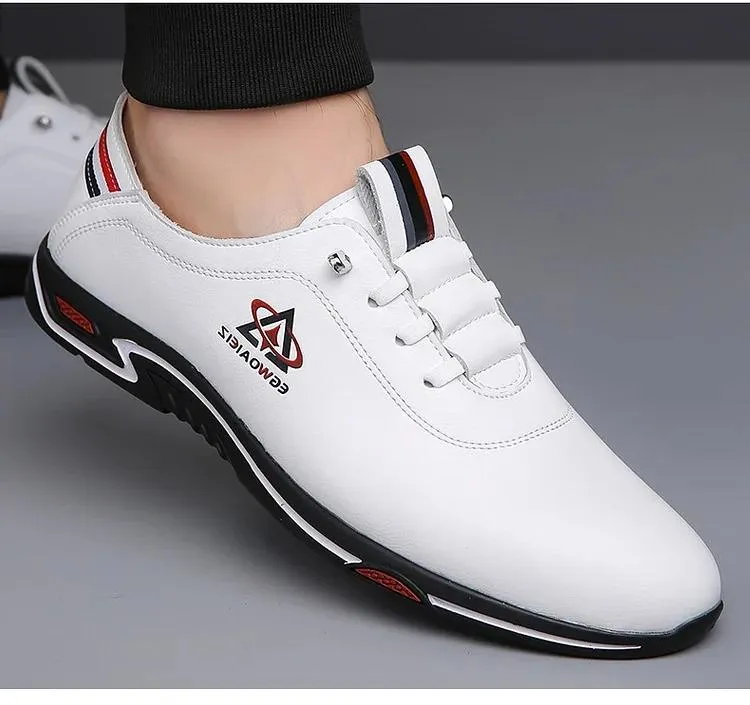 Men's casual slip-on leather shoes