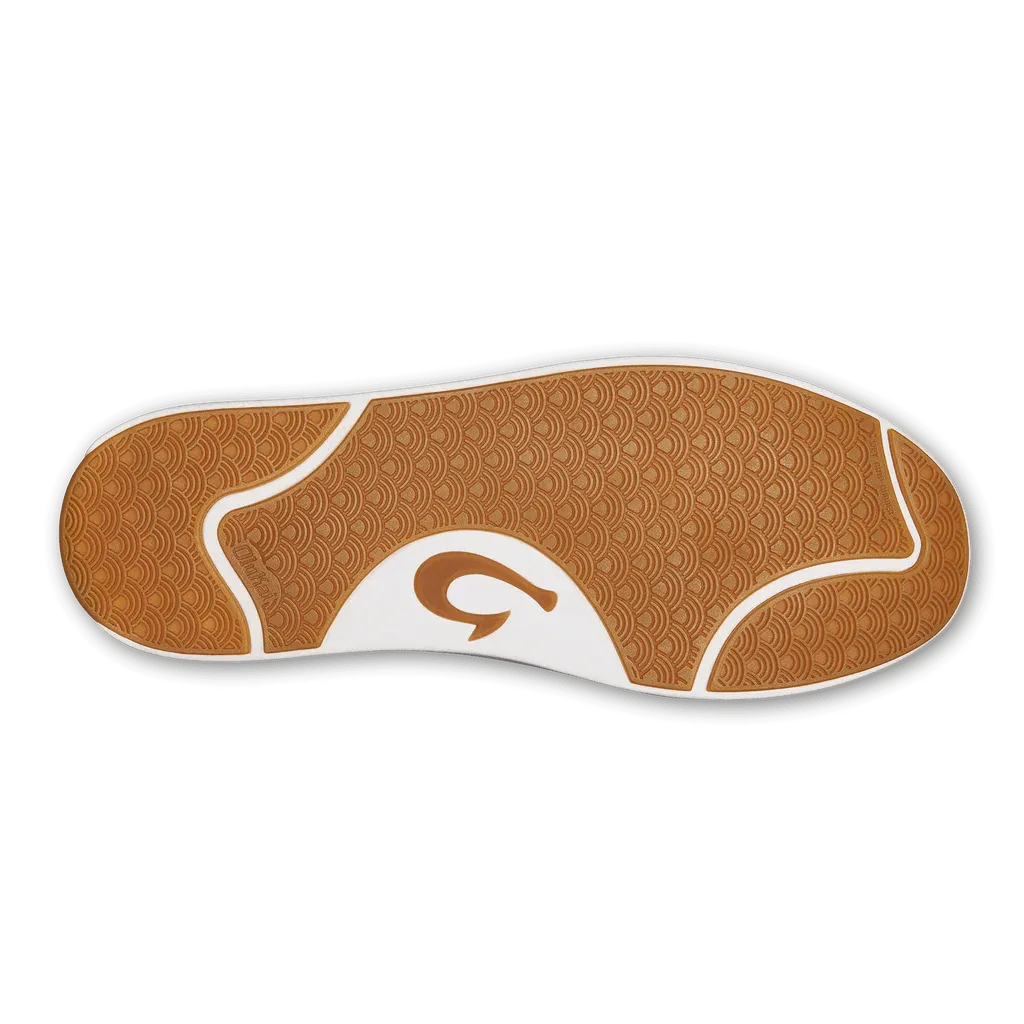 OluKai Men's Lae'ahi Li'Ili Leather Sneakers- Khaki