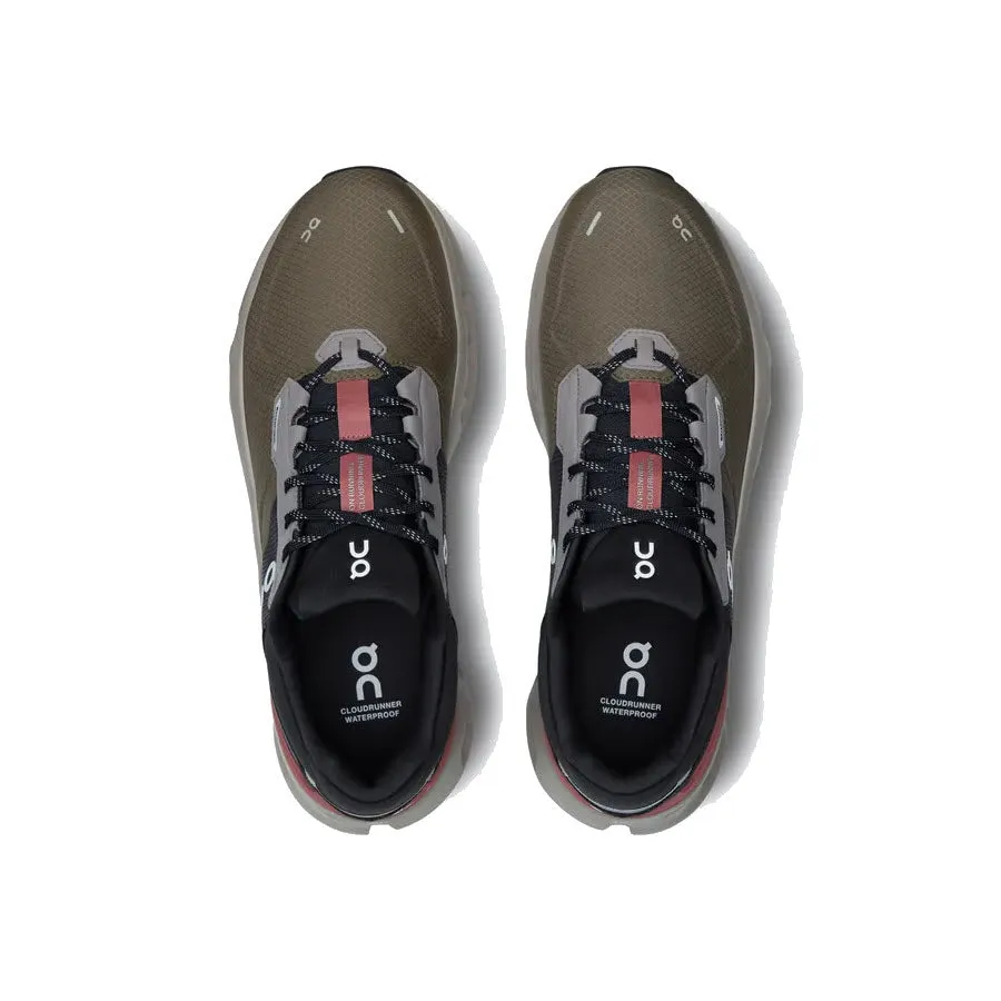 ON CLOUDRUNNER 2 WATERPROOF OLIVE/MAHOGANY - MENS