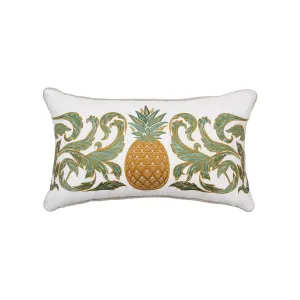 Pineapple Acanthus Indoor Outdoor Lumbar Pillow