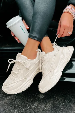 Talk Me Up Chunky Dad Sneakers (Beige)