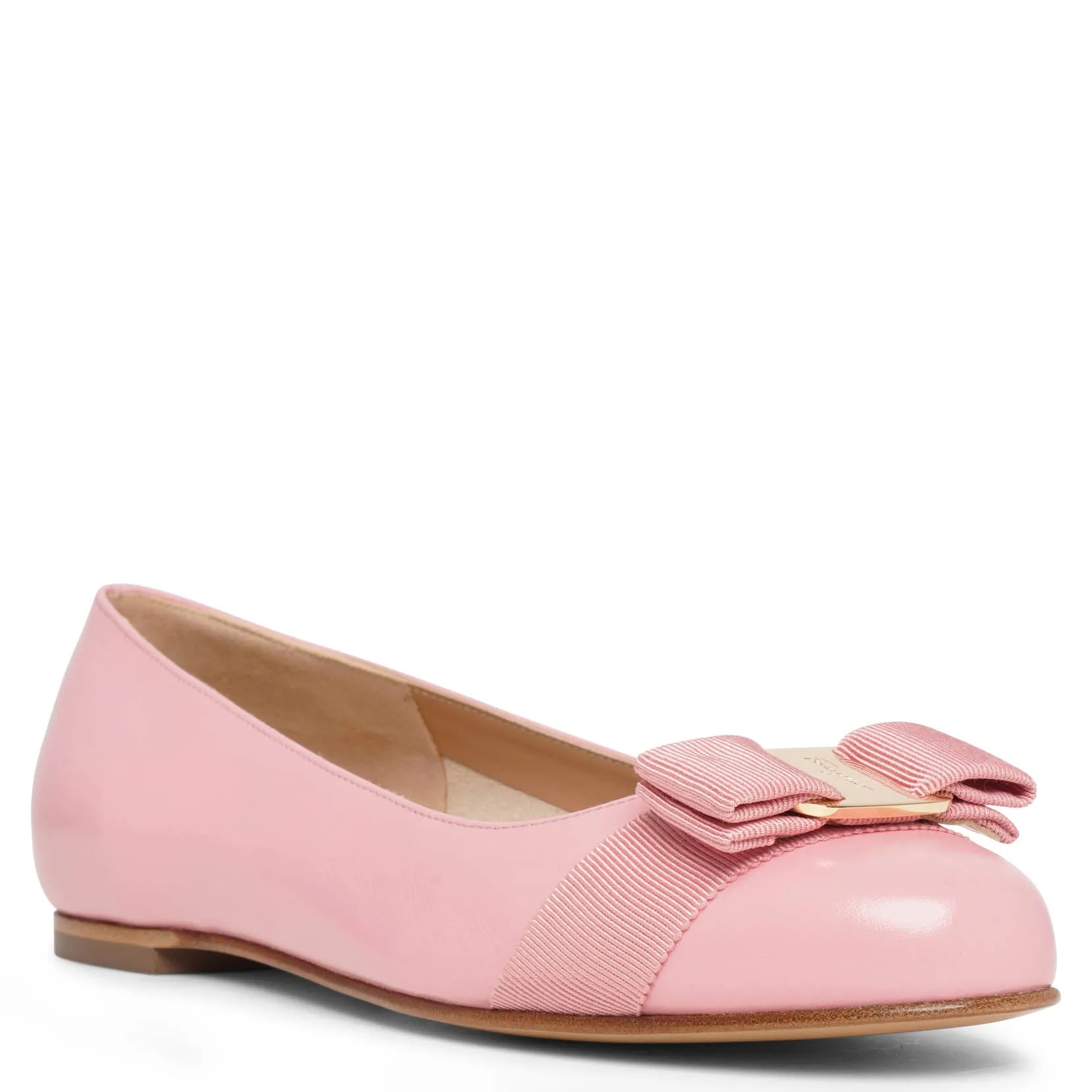 Varina 22 pink leather ballerinas